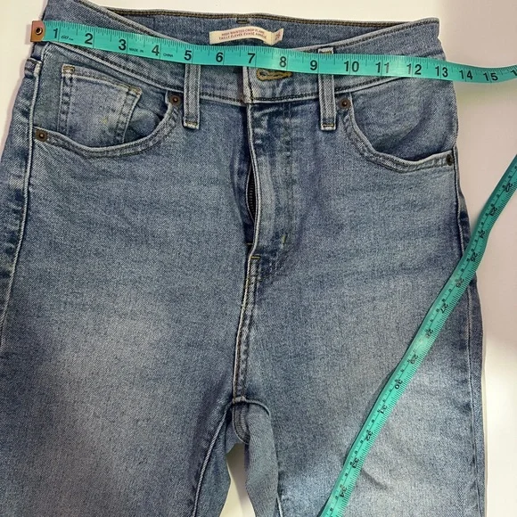 Levi’s (26Wx29L) High Waisted Crop Flare  Blue Women's Jeans - Picture 12 of 16